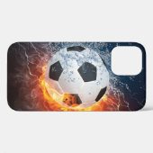 Sierkussen van ontvlammend Football/Voetbal Case-Mate iPhone Case (Achterkant (horizontaal))