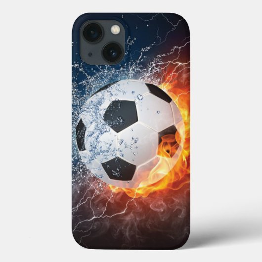 Sierkussen van ontvlammend Football/Voetbal Case-Mate iPhone Case (Achterkant)
