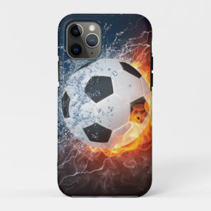 Sierkussen van ontvlammend Football/Voetbal Case-Mate iPhone Case