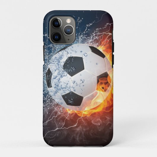 Sierkussen van ontvlammend Football/Voetbal Case-Mate iPhone Case (Achterkant)