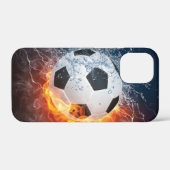 Sierkussen van ontvlammend Football/Voetbal Case-Mate iPhone Case (Achterkant (horizontaal))