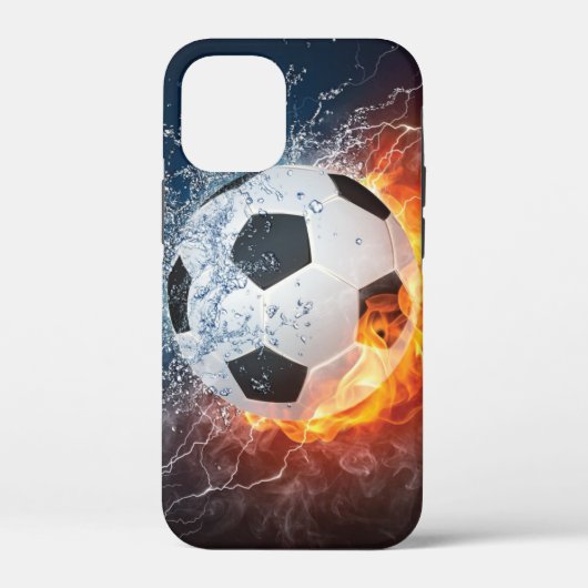 Sierkussen van ontvlammend Football/Voetbal Case-Mate iPhone Case (Achterkant)