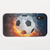 Sierkussen van ontvlammend Football/Voetbal Case-Mate iPhone Case (Achterkant (horizontaal))