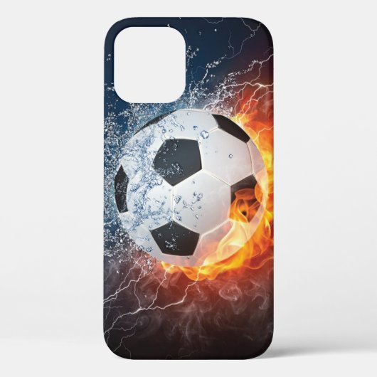 Sierkussen van ontvlammend Football/Voetbal Case-Mate iPhone Case (Achterkant)