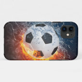 Sierkussen van ontvlammend Football/Voetbal Case-Mate iPhone Case (Achterkant (horizontaal))