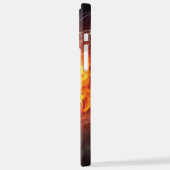 Sierkussen van ontvlammend Football/Voetbal iPhone Hoesje (Linkerkant)