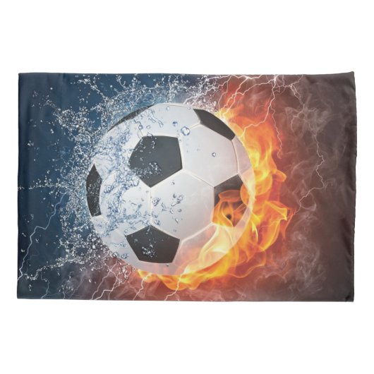 Sierkussen van ontvlammend Football/Voetbal Kussensloop (Achterkant)