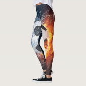 Sierkussen van ontvlammend Football/Voetbal Leggings (Links)