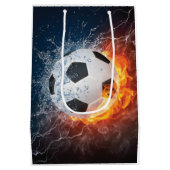 Sierkussen van ontvlammend Football/Voetbal Medium Cadeauzakje (Achterkant)