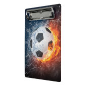 Sierkussen van ontvlammend Football/Voetbal Mini Klembord (Angled2)