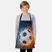 Sierkussen van ontvlammend Football/Voetbal Schort (Gedragen)