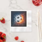 Sierkussen van ontvlammend Football/Voetbal Servet (Insitu)