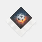 Sierkussen van ontvlammend Football/Voetbal Servet (Hoek)