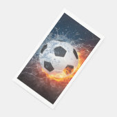 Sierkussen van ontvlammend Football/Voetbal Servet (Hoek)