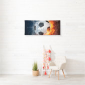 Sierkussen van ontvlammend Football/Voetbal Spandoek (Insitu)