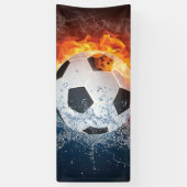 Sierkussen van ontvlammend Football/Voetbal Spandoek (Verticaal)