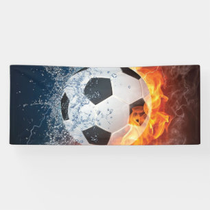 Sierkussen van ontvlammend Football/Voetbal Spandoek