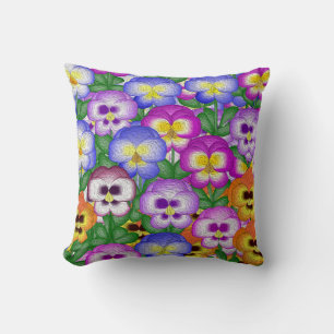 Sierkussen van Pansies