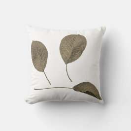 Sierkussen van perenboom Sepia Leaf Texture Cushio