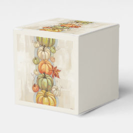 Sierkussen van pompoenen bedankdoosjes