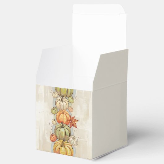 Sierkussen van pompoenen bedankdoosjes (Geopend)