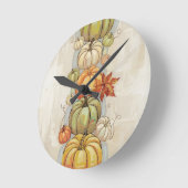 Sierkussen van pompoenen ronde klok (Hoek)