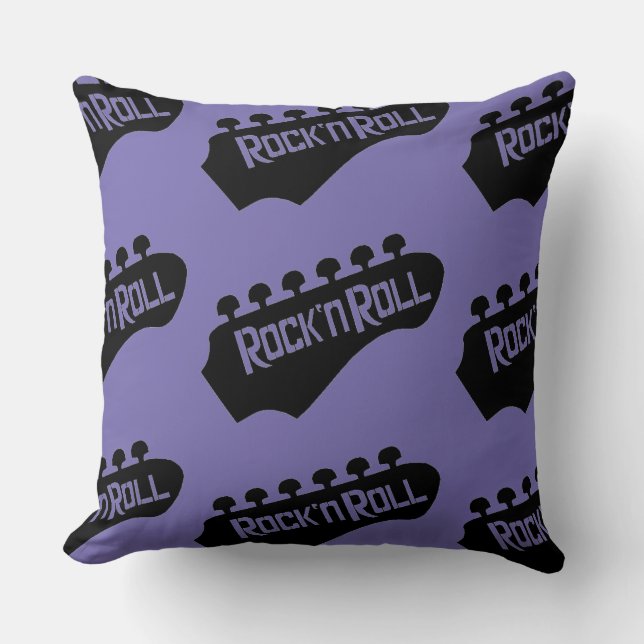 Sierkussen van Rock en Roll Guitar Pattern (Voorkant)
