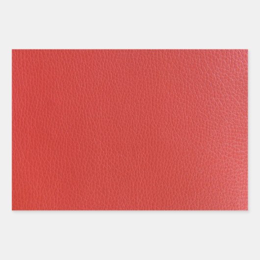 Sierkussen van rood leder inpakpapier vel (Voorkant 2)