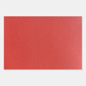 Sierkussen van rood leder inpakpapier vel (Voorkant)