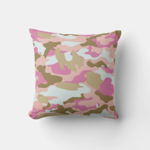 Sierkussen van Roze en Khaki