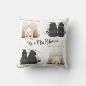 Sierkussen van schoenen van het bruidspaar Maatwer (Voorkant)