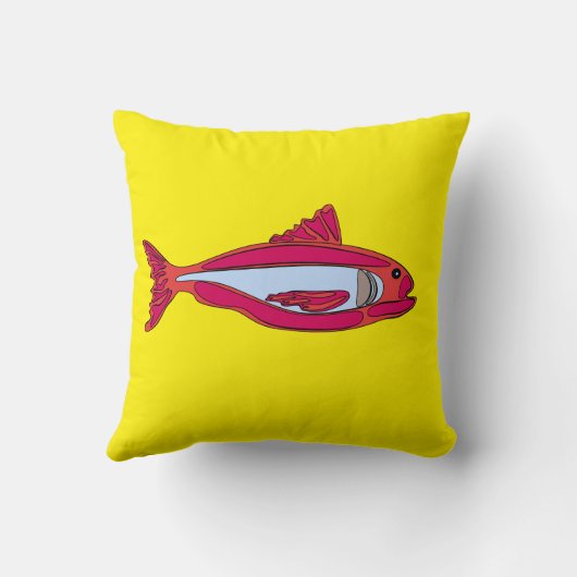 Sierkussen van slangenvissen (Achterkant)