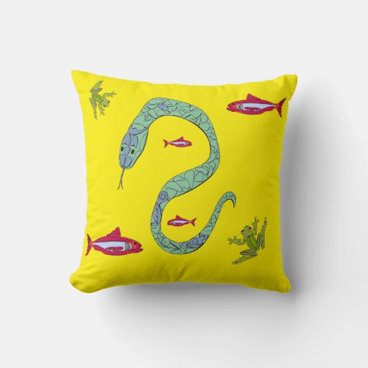 Sierkussen van slangenvissen (Voorkant)