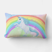 Sierkussen van Unicorn en regenboog Kussen (Voorkant)