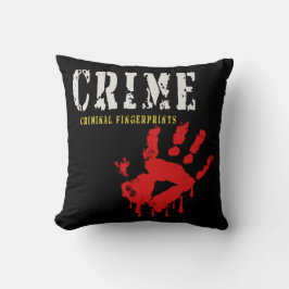 Sierkussen van vingerafdrukken van misdadigers