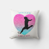Sierkussen van voetbalmeisje (Voorkant)