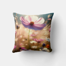 Sierkussen van wilde bloemen