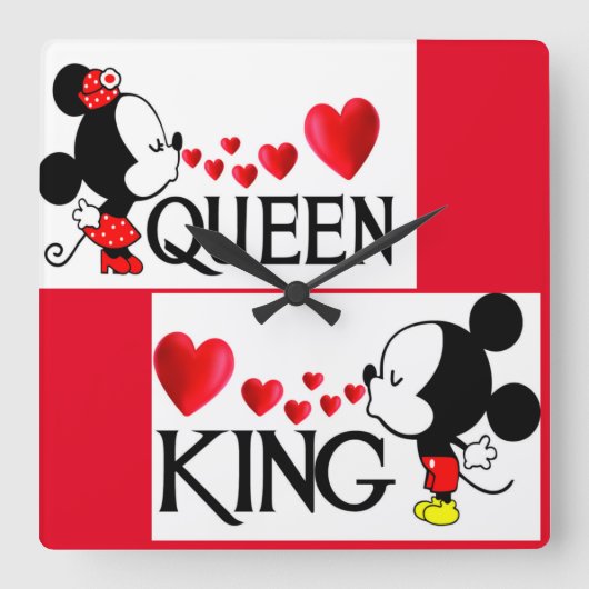 Sierkussen Vierkante Klok (Voorkant)