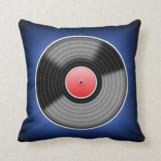 Sierkussen Vinyl Junkie Blue Fade Square