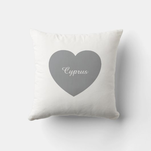 Sierkussen (Vlag van Cyprus & Hart aan de achterka (Achterkant)