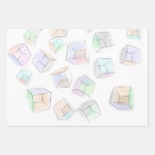 Sierkussen voor 3D-blokjes Inpakpapier Vel (Voorkant 3)