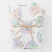 Sierkussen voor 3D-blokjes Inpakpapier Vel (In situ)