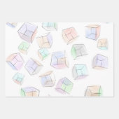 Sierkussen voor 3D-blokjes Inpakpapier Vel (Voorkant)