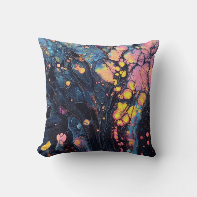 Sierkussen voor abstracte iriserende kunst (Voorkant)