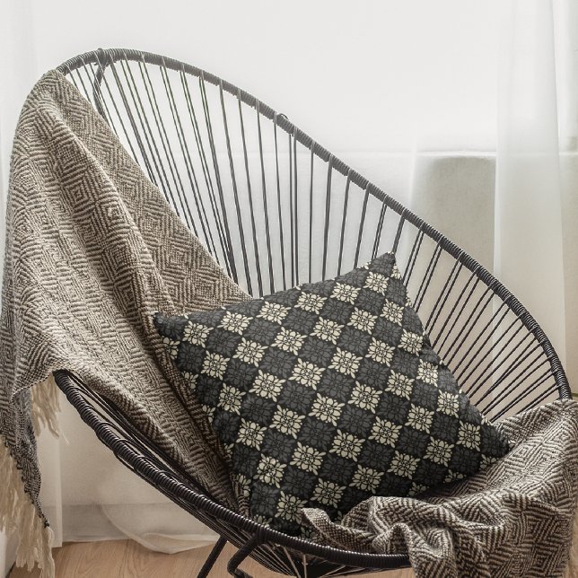 Sierkussen voor decoratieve donatie van zwarte dot (Creator heeft geüpload)