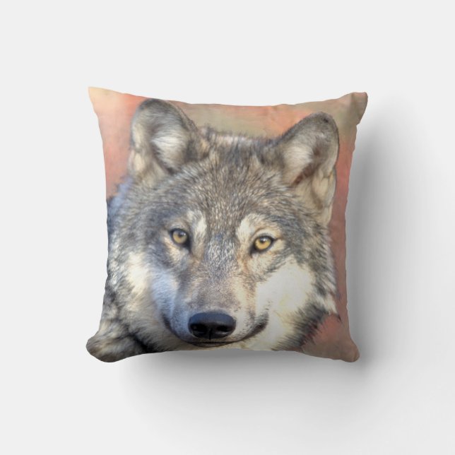 Sierkussen voor decoratieve houtwolf (Voorkant)