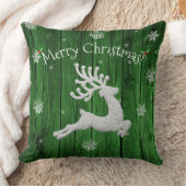 Sierkussen voor groene kerstreïnes (Deken)
