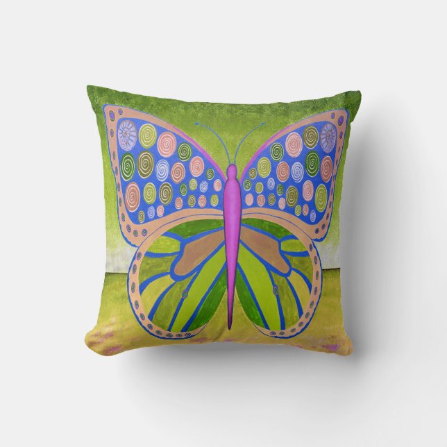 Sierkussen voor groene-oceaanvlinder (Voorkant)