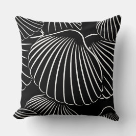 Sierkussen voor hedendaags zwart-wit-zeeschok