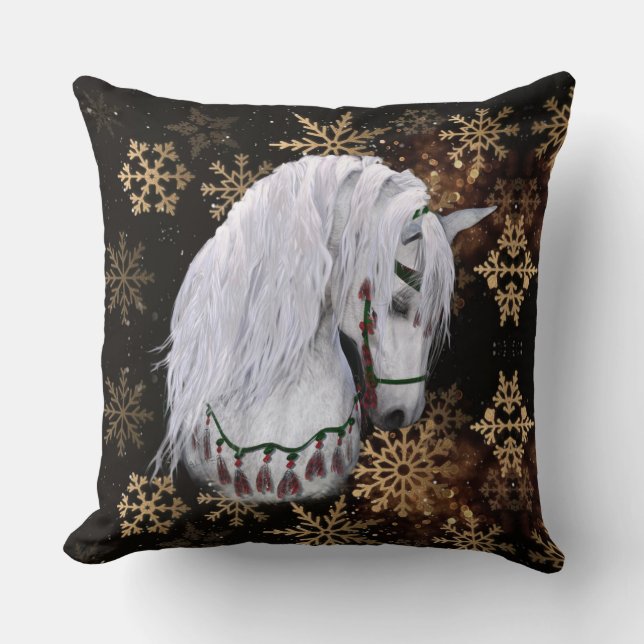 Sierkussen voor kerstpaarden (Voorkant)